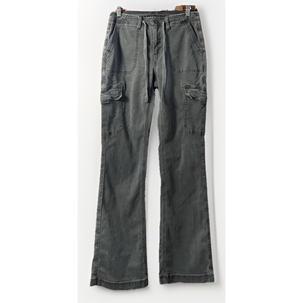 Women's American Eagle Y2K Classic Bootcut Baggy‎ Cargo Sz 2 32" Ins